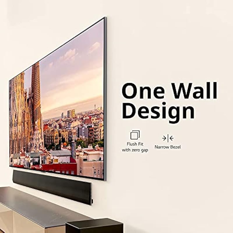 LG G3 MLA OLED evo 65-inch Gallery Edition 4K Smart TV – AI-Powered, Alexa Built-in, Gaming, 120Hz Refresh, HDMI 2.1, FreeSync, G-sync, VRR, Brightness Boost Max, 65″ Television (OLED65G3PUA, 2023)