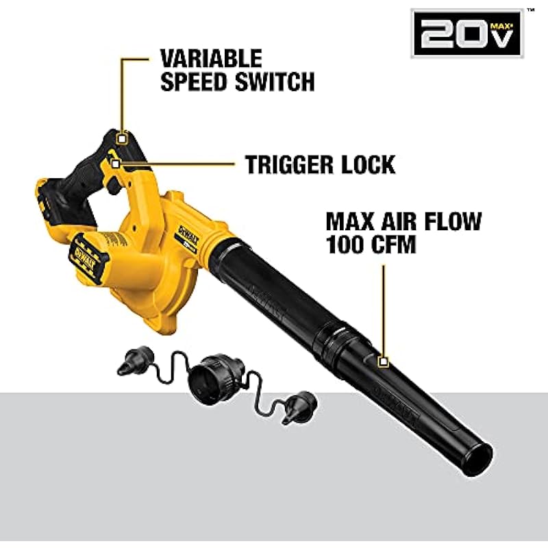DEWALT DCE100B 20V MAX* Compact Jobsite Blower (Tool Only)