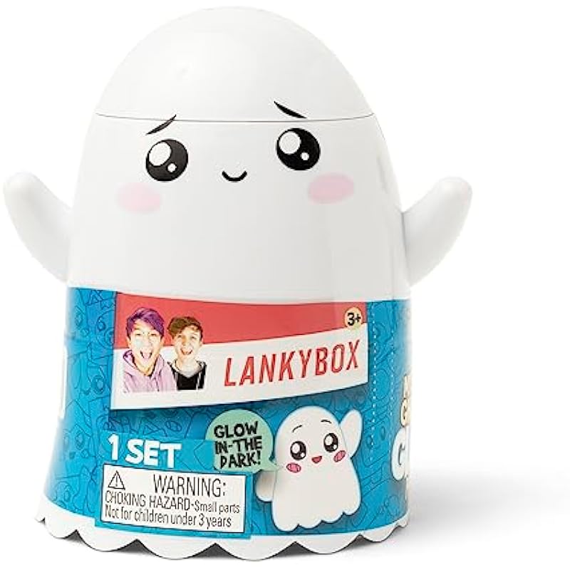 LankyBox Ghosty Glow Mystery Box Foxy Mystery Box with 7 Exciting Toys to Discover Inside, Officially Licensed LankyBox Merch