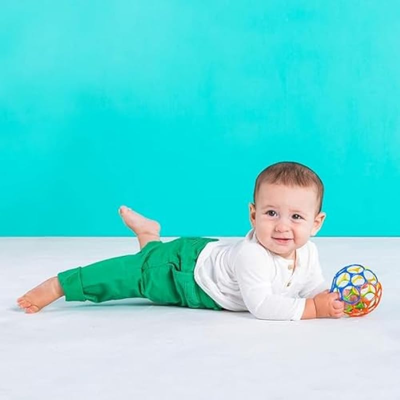 Oball Classic Ball – Red, Yellow, Green, Blue, Ages Newborn +