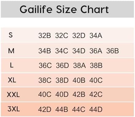 Gailife Comfort Bras for Women V Neck Wireless Bras T-Shirt Bras Bralette for Women No Underwire with Extra Bra Extende