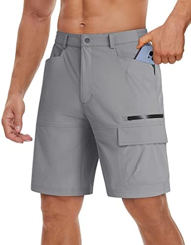 TACVASEN Men’s Summer Quick Dry Cargo Shorts Outdoor Casual Hiking Shorts