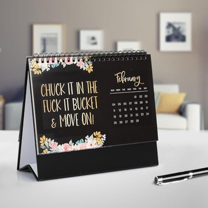 Fu-ck It Calendar,Sweary Calendar 2024,Desk Calendar 2024, 2024 Calendar For Tired-Ass Women,Monthly Planner Monthly Calendar for Family School Office