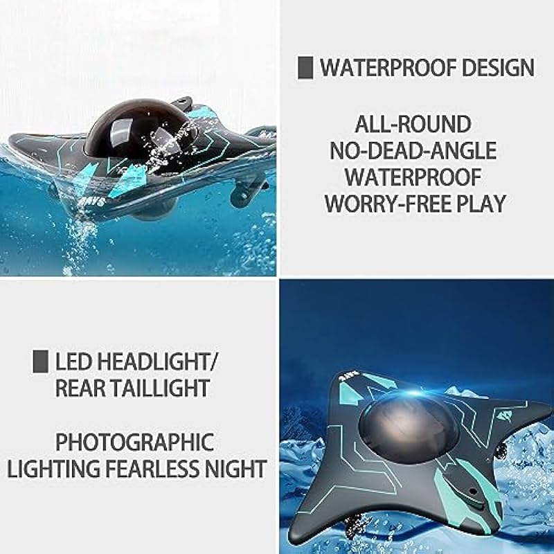 Losbenco RC Camera Boat with iOS & Android App Control, 6 CH Waterproof Remote Control Camera Boat for Pools & Lakes Real-Time Shoot, Water Camera Boat Toys for Kids Age 8+