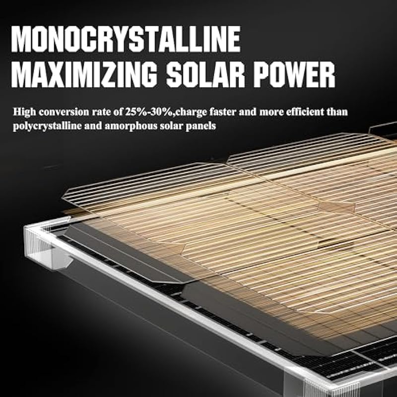 SUNAPEX 25W MPPT Solar Battery Charger Maintainer, 12V Waterproof Solar Panel Trickle Charger with MPPT Controller for Car, Motorcycle, Boat, Marine, RV, Trailer, Tractor,Truck, etc