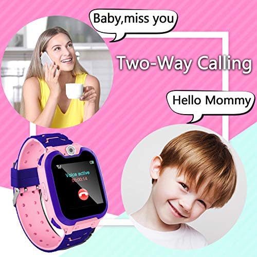 Kids Smart Watch for Boys Girls – Touch Screen Smartwatches with Phone Call SOS Music Player Alarm Clock Camera Games Calculator for Teen Students