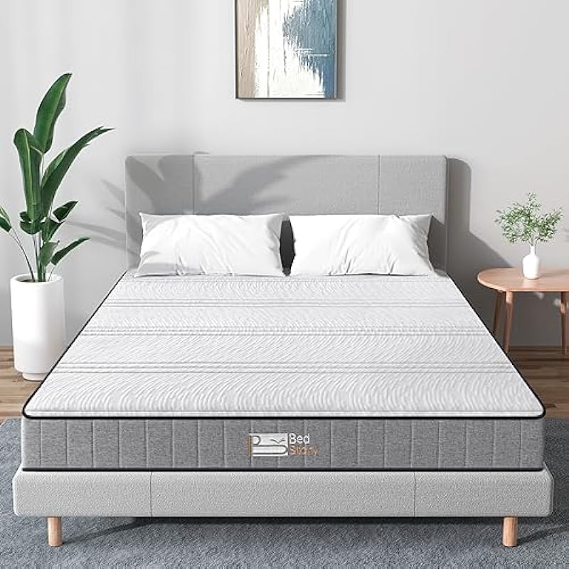 Double Mattress, BedStory 6 Inch Medium Firm Bonnell Spring and Foam Mattress, Full Mattress in a Box, CertiPUR-US Certified Bed Mattress, 54×74 Inch