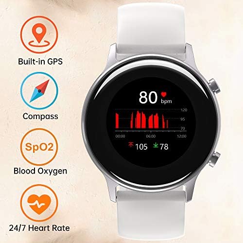 UMIDIGI Smart Watch Urun for Men and Women, Sport GPS, SpO2 Oxygen Saturation Detection, Smartwatches for Android Phone and iOS Phone, 5ATM Waterproof Activity Tracker.