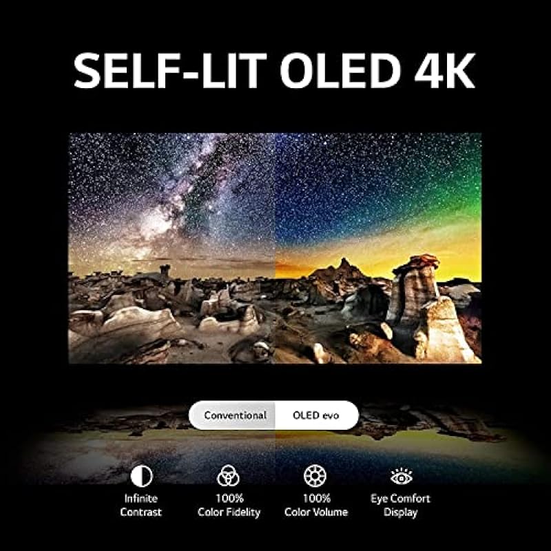 LG G3 MLA OLED evo 65-inch Gallery Edition 4K Smart TV – AI-Powered, Alexa Built-in, Gaming, 120Hz Refresh, HDMI 2.1, FreeSync, G-sync, VRR, Brightness Boost Max, 65″ Television (OLED65G3PUA, 2023)