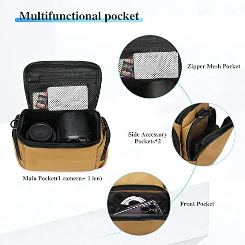 G-raphy Camera Case Bag Small DSLR SLR Camera Bag for Canon , Nikon, Sony,Panasonic, Olympus and etc