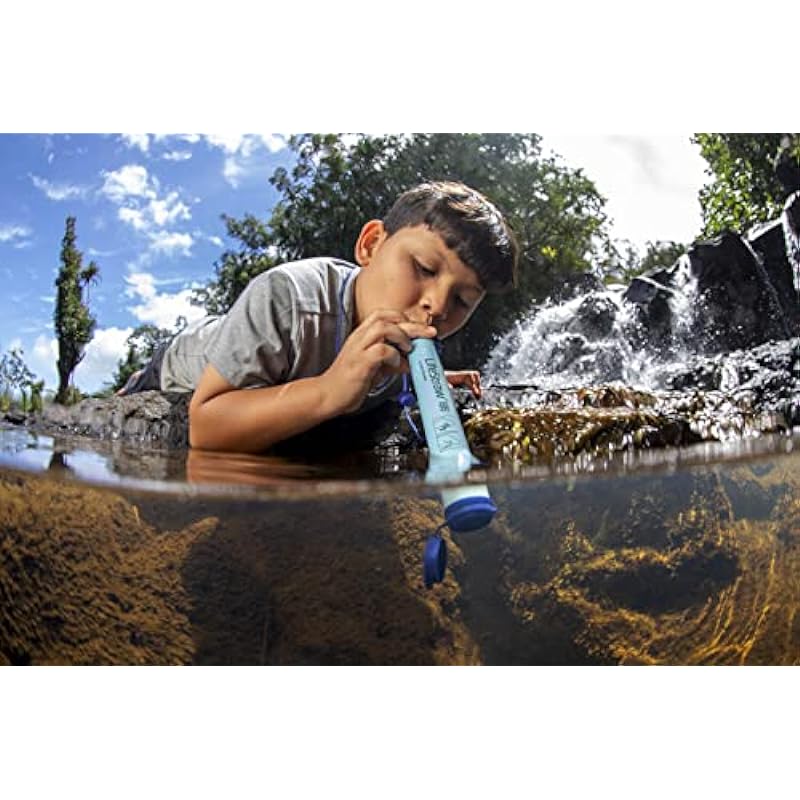 LifeStraw Personal Water Filter for Hiking, Camping, Travel, and Emergency Preparedness, 1 Pack