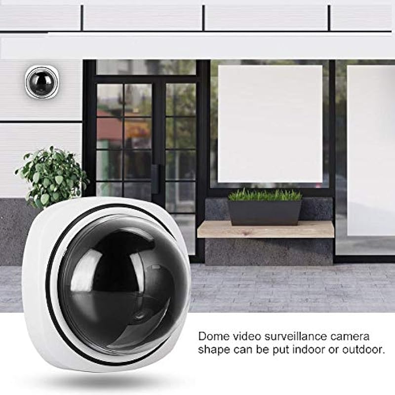 Outdoor Indoor Fake Camera, Wireless Home Security Dome Simulated Camera Video Dummy Surveillance Camera, for Homes & Business