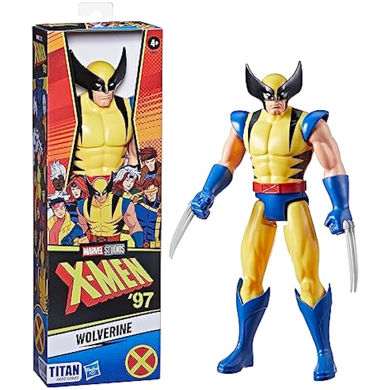 Marvel X-Men Wolverine 11.25-Inch-Scale Titan Hero Series Action Figure, X-Men Toys, Super Hero Toys for Kids, Ages 4 and Up, Marvel Titan Hero Series