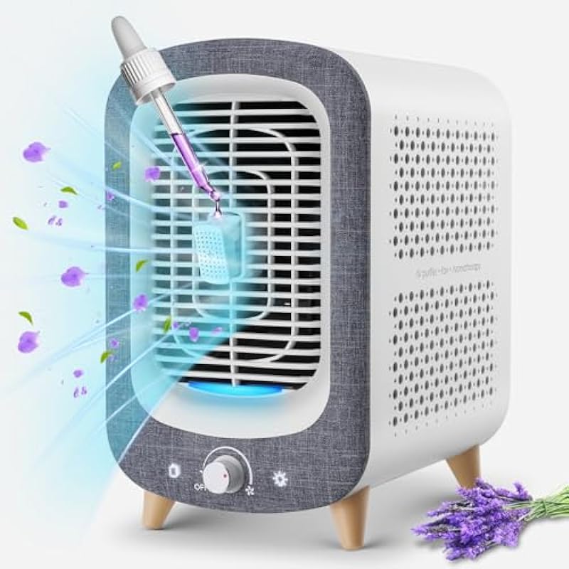 Jafända Air Purifiers For Bedroom,With Aromatherapy,Bladeless Fan,780 ft² Coverage,H13 True HEPA Filter,Small Air Purifier,Air Filter For Home,Pets,Smokers,Allergies,Odor,Best Air Cleaner Filter