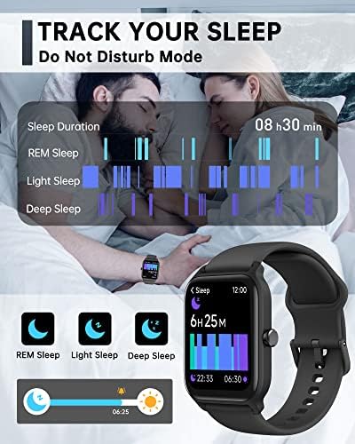 Smart Watch for Men Women, Alexa Built-in, 1.8″ Touch Screen Fitness Tracker for iPhone Android, 100 Sport Modes, Heart Rate SpO2 Sleep Monitor, IP68 Waterproof