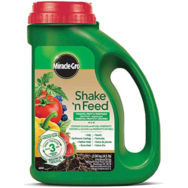 Miracle-Gro Shake N Feed Tomato, Fruits & Vegetables Plant Food – 2.04kg, Green