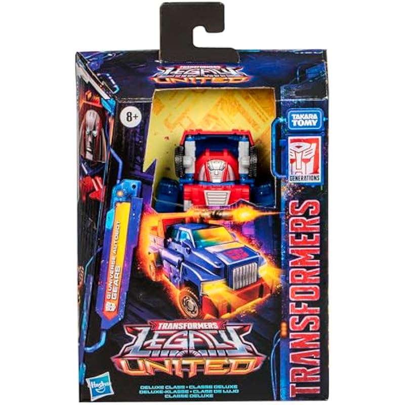 Transformers Legacy United Deluxe Class G1 Universe Autobot Gears, 5.5-inch Converting Action Figure, 8+ Years