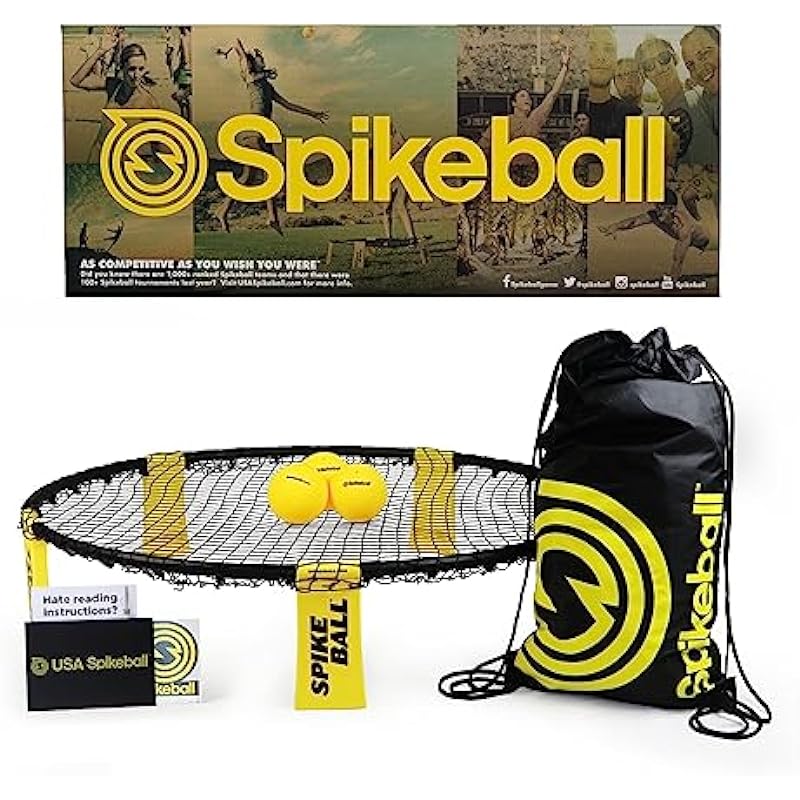 Spikeball Standard Ball Kit – Game for The Backyard, Beach, Park, Indoors