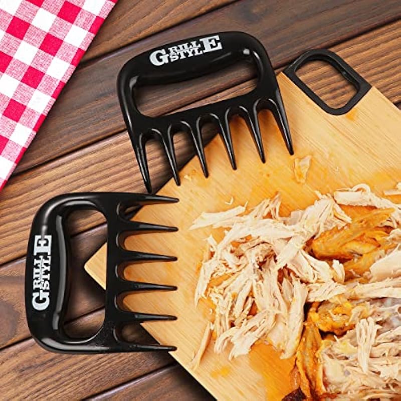 Meat Shredder Claws for Shredding, Bear Meat Paws, Barbecue Tools for Handling Turkey, Chicken and Pulled Pork, BBQ Grill Accessories for Smoker, Kitchen Cooking Gifts for Thanksgiving Christmas