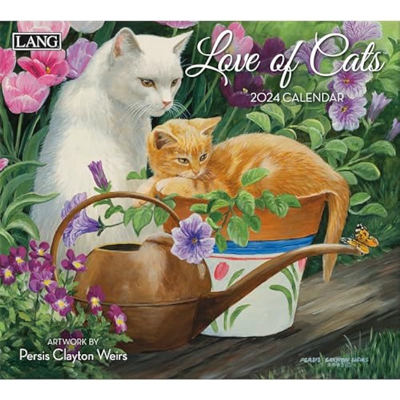 LANG Love Of Cats 2024 Wall Calendar (24991001926)