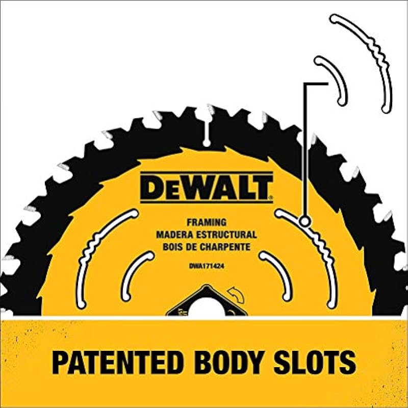 DEWALT Circular Saw Blade, 8 1/4 Inch, 24 Tooth, Framing & Ripping (DWA181424)