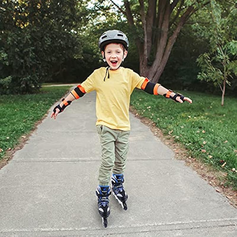 Inline Skates for Kids Girls Boys Beginners, 4 Size Adjustable Size with Light Up Roller Skates for Children.