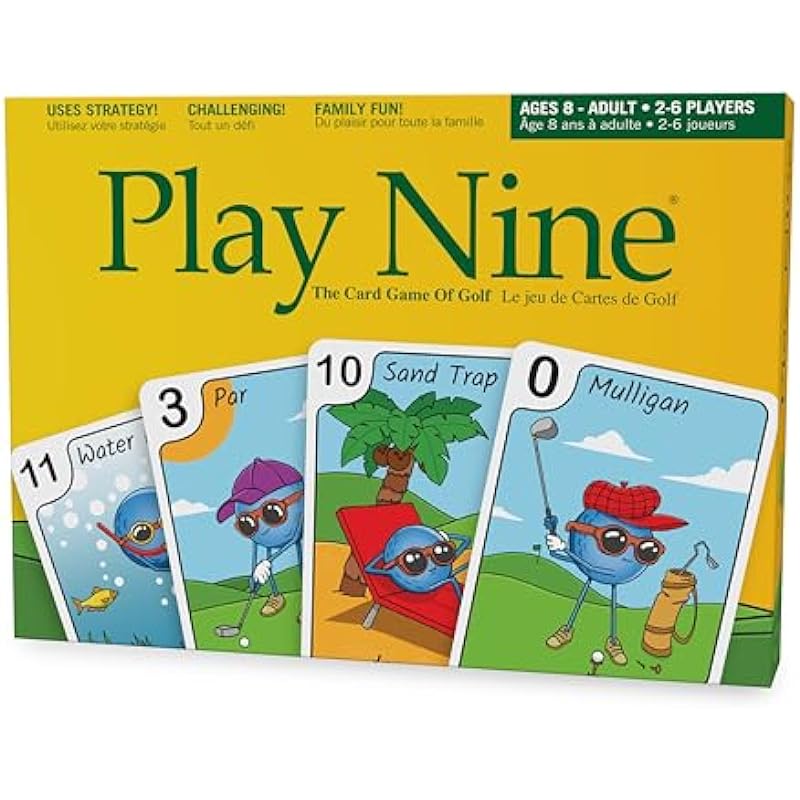 Play Nine – The Card Game of Golf, Best Card Games for Families, Strategy Game for Couples, Fun Game Night Kids, Teens and Adults, The Perfect Golf Gift