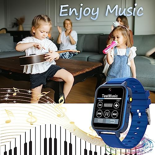 Kids Smart Watch for Boys Girls, Smart Watch for Kids with Pedometer 22 Learning Games Camera Video Music Alarm Clock Calculator 12/24 hr Flashlight Educational Gifts Toys for Ages 4-12 Years