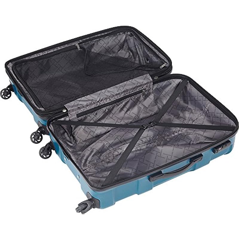 Samsonite Centric Hardside Expandable Luggage with Spinner Wheels, Black, Checked-Medium 24-Inch, Centric Hardside Expandable Luggage with Spinner Wheels