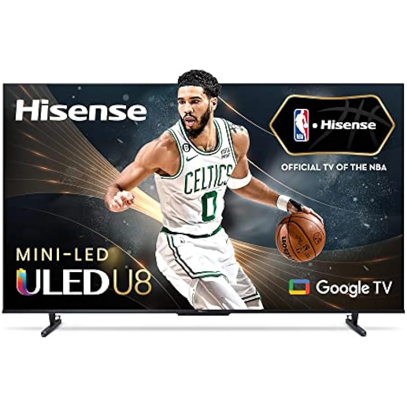 Hisense 55U88KM- 55″ Mini-LED Pro 4K ULED 144 Hz Google TV with Quantum Dot Technology, Dolby Vision Atmos, IMAX Enhanced, Gaming Smart TV with HDR10, HDR10+, HLG (Canada Model) 2023