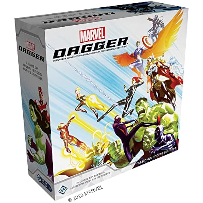 Marvel D.A.G.G.E.R. Board Game – Super Hero Strategy Game – Cooperative Game for Kids and Adults – Ages 12+ – 1-5 Players – Average Playtime 3-4 Hours – Made by Fantasy Flight Games