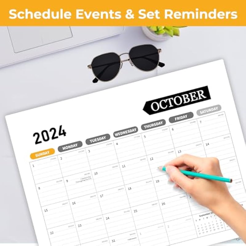 Calendar 2024 – Magnetic Calendar for Fridge, Fridge Calendar 2024 for School, Office & Home Planning and Organizing,15″x12″ In
