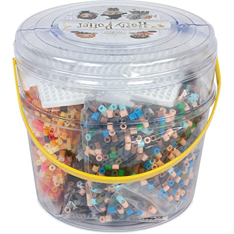 Perler 80-42968 Big Bucket Harry Potter Fuse Bead Kit for Kids and Adults, Comes with 27 Patterns, Multicolor, 8504pcs