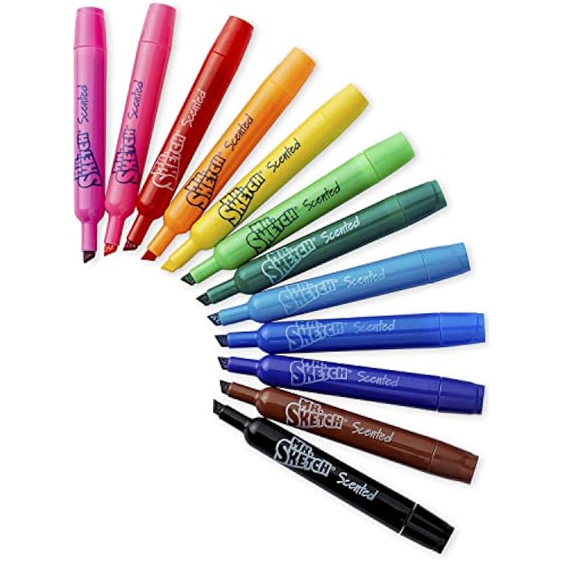 Mr. Sketch Scented Markers, 12 Pack, Assorted Colours (1905069)