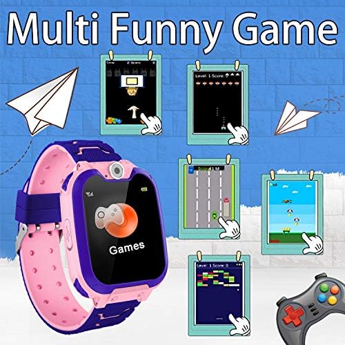 Kids Smart Watch for Boys Girls – Touch Screen Smartwatches with Phone Call SOS Music Player Alarm Clock Camera Games Calculator for Teen Students