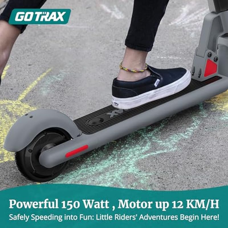 Gotrax GKS Electric Scooter for Kids Ages 6-12, 6inch Solid Tire, Max 6.4km Range & 12km/h by 150w Motor, Aluminum Alloy Frame, UL2272 Certified Approved, Lightweight EScooter Gift for Boys Girls