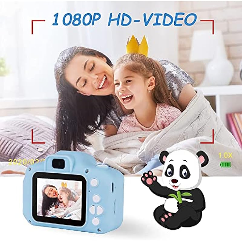 Kids Camera Toys for 3-12 Year Old Boys/Girls, 20.0MP Kids Digital Dual Cameras for Toddler with Video, Christmas Birthday Gifts for Kids, Upgrade 1080P HD Selfie Camera for Kids, 32GB SD Card