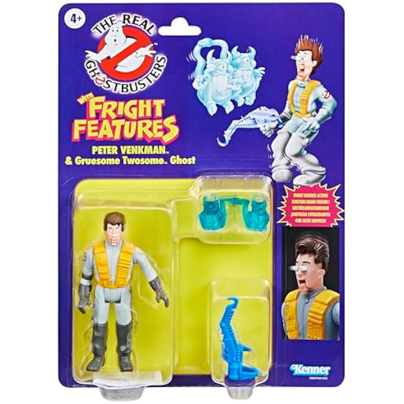 Ghostbusters Kenner Classics The Real Ghostbusters Peter Venkman & Gruesome Twosome Ghost Toys, Retro Action Figure, Ghostbusters Toys for Kids 4+