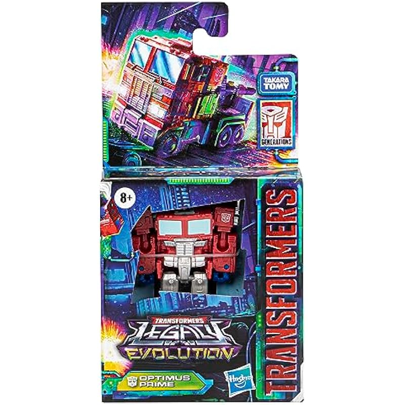 Transformers Toys Legacy Evolution Core Class Optimus Prime Toy, 3.5-inch, Action Figure for Boys and Girls Ages 8 and Up