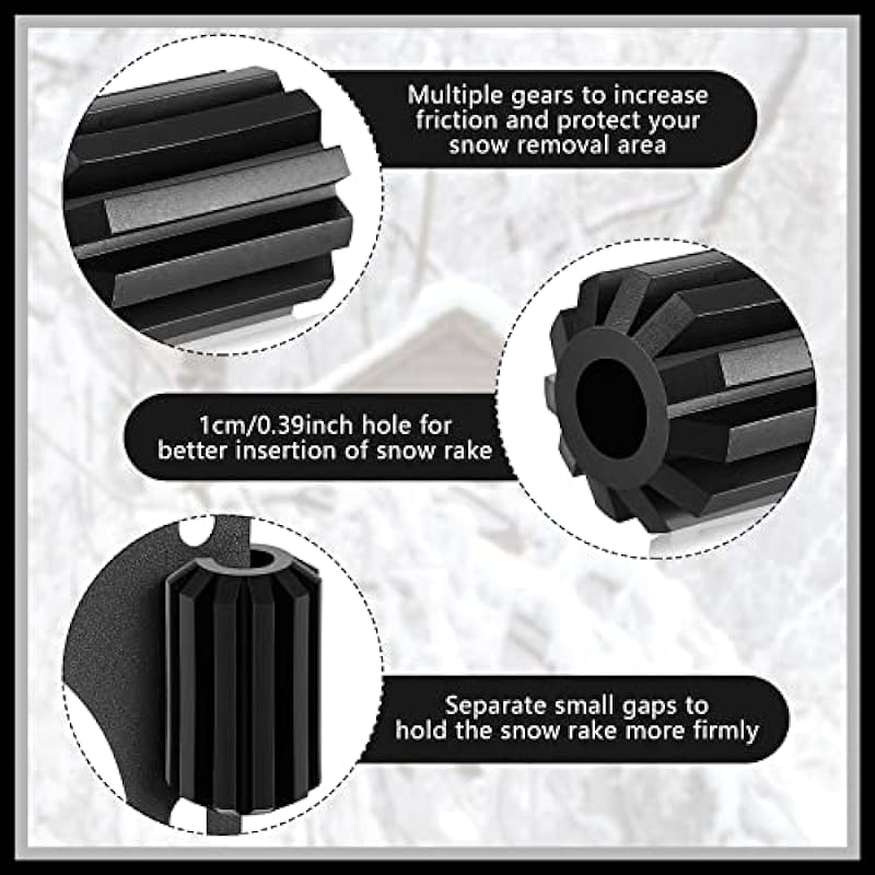 4 Pieces Replacement Wheels For Shingle Saver Roof Rakes Snow Rake Wheel Black Replacement Wheels Snow Rakes Accessory