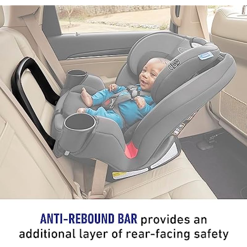 Graco TrioGrow SnugLock 3-in-1 Car Seat Featuring Anti-Rebound Bar, Leland