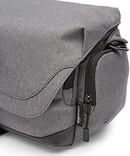 Amazon Basics Large DSLR Camera Gadget Bag – 11 x 6 x 8 Inches (Gray)