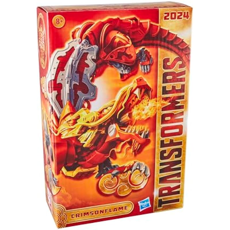 Transformers Year of The Dragon Crimsonflame Toy, Lunar New Year Transformers Action Figure for Ages 8+