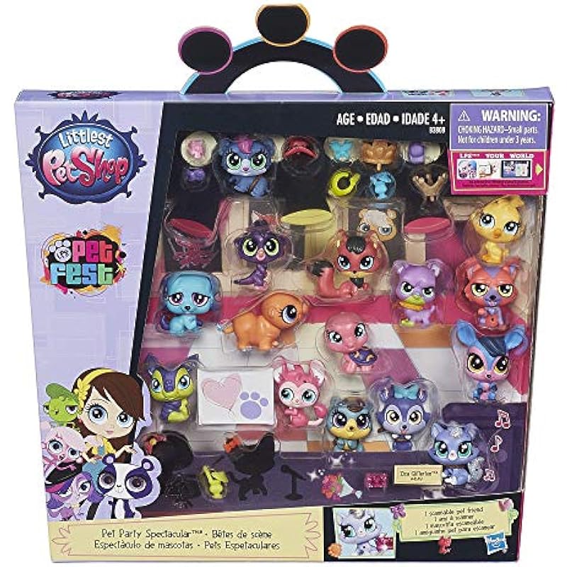 Littlest Pet Shop Pet Party Spectacular Collector Pack Toy, Includes 15 Pets, Ages 4 and Up (Amazon Exclusive) , Black