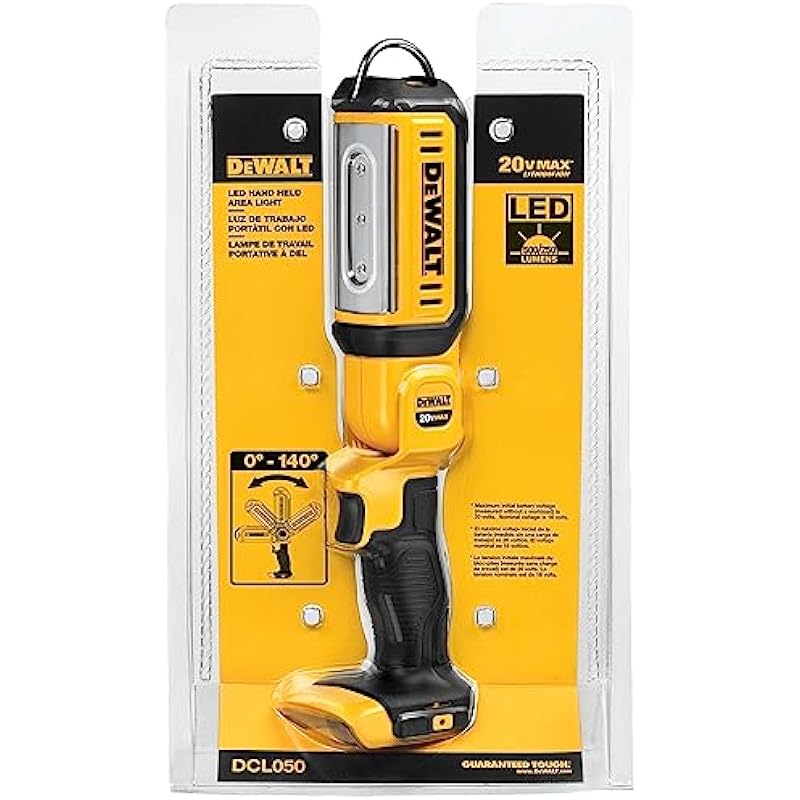 DEWALT 20V MAX* LED Work Light, Hand Held, Tool Only (DCL050)