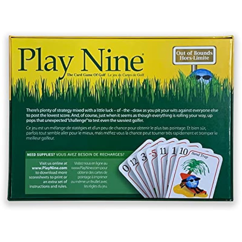 Play Nine – The Card Game of Golf, Best Card Games for Families, Strategy Game for Couples, Fun Game Night Kids, Teens and Adults, The Perfect Golf Gift