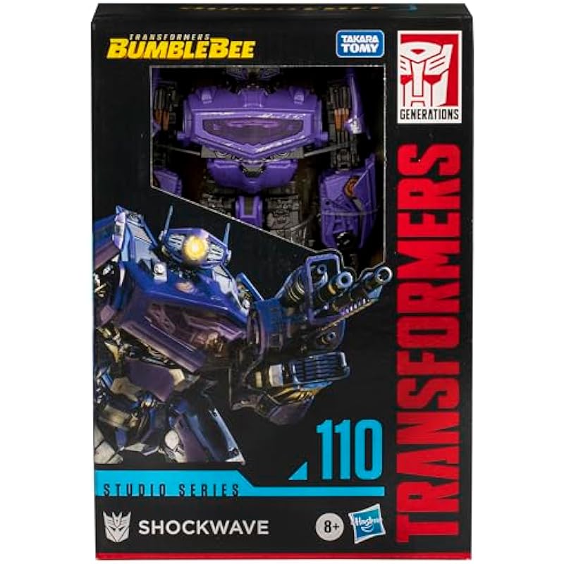 Transformers Toys Studio Series Voyager Transformers: Bumblebee 110 Shockwave, 6.5-inch Converting Action Figure, 8+