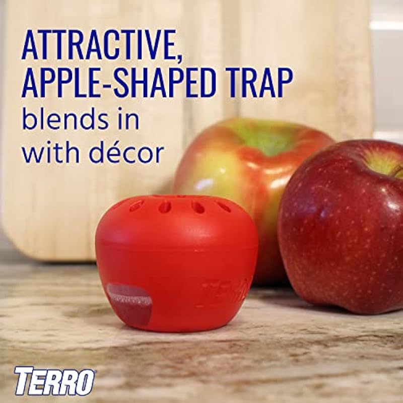 TERRO T2502CAN Ready-to-Use Indoor Fruit Fly Trap with Built in Window – 2 Traps + 90 day Lure Supply