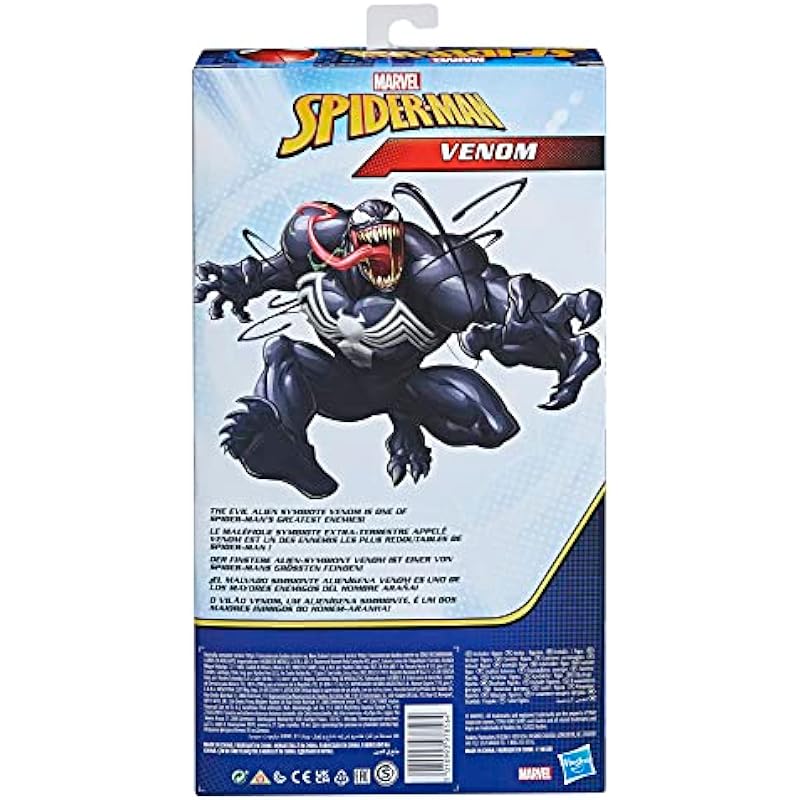 Hasbro Marvel Spider-Man Titan Hero Series Deluxe Venom Toy 12-Inch-Scale Collectible Action Figure, Toys for Kids Ages 4 and Up (F4984)