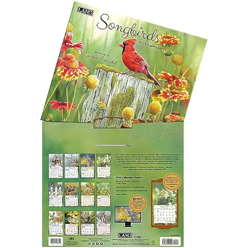 LANG Songbirds™ 2024 Wall Calendar (24991001880) Multi